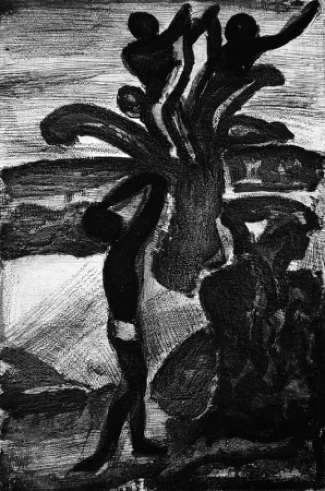Aquatint Rouault - Incantation