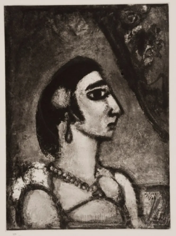 Aquatint Rouault - La Beautè