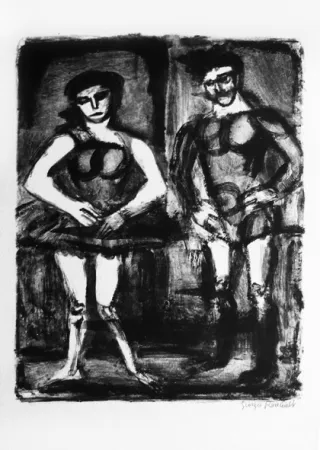 Lithograph Rouault - Le dompteur