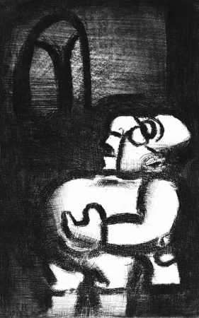 Aquatint Rouault - Le Pére Ubu chant