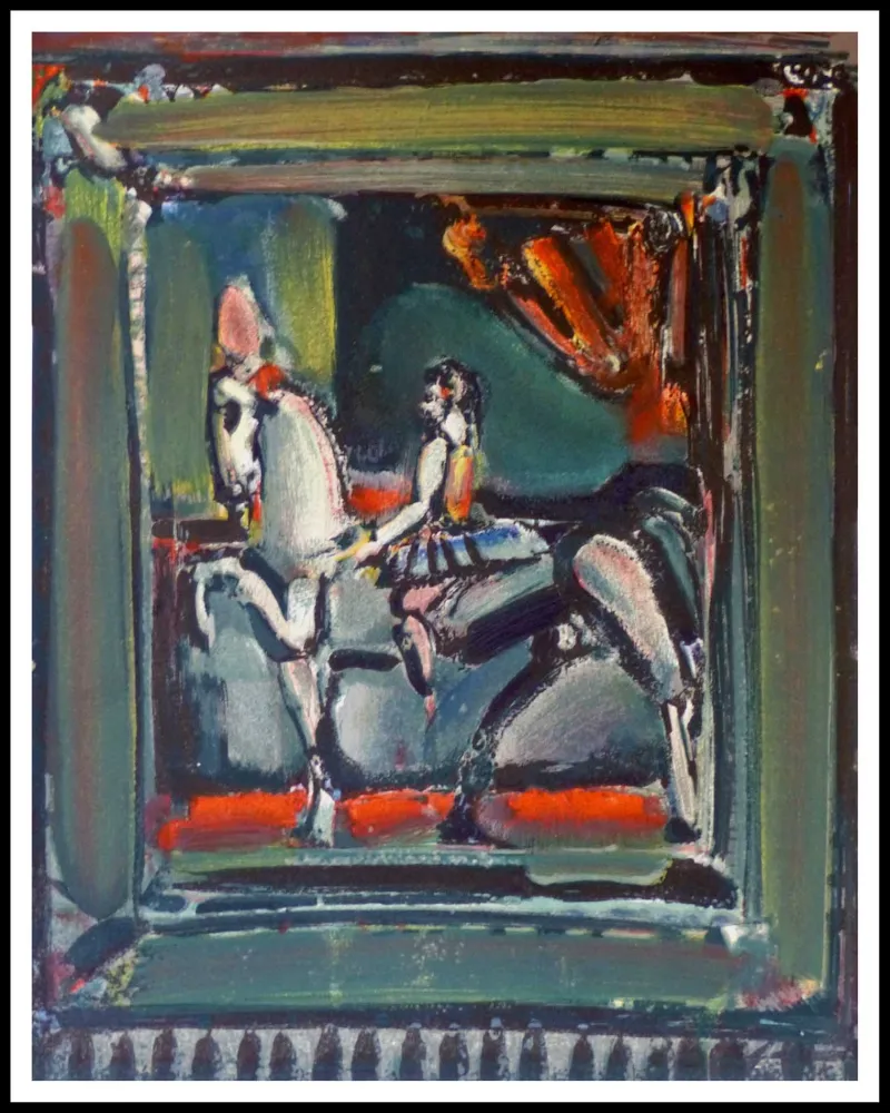 Lithograph Rouault - L'écuyère