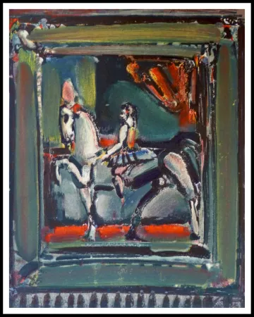 Lithograph Rouault - L'écuyère