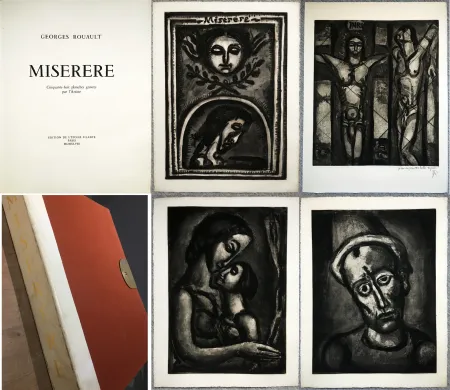 Illustrated Book Rouault - MISERERE. 58 gravures. La suite complète de l'œuvre capitale de Rouault. Éditions de l’étoile filante, 1948