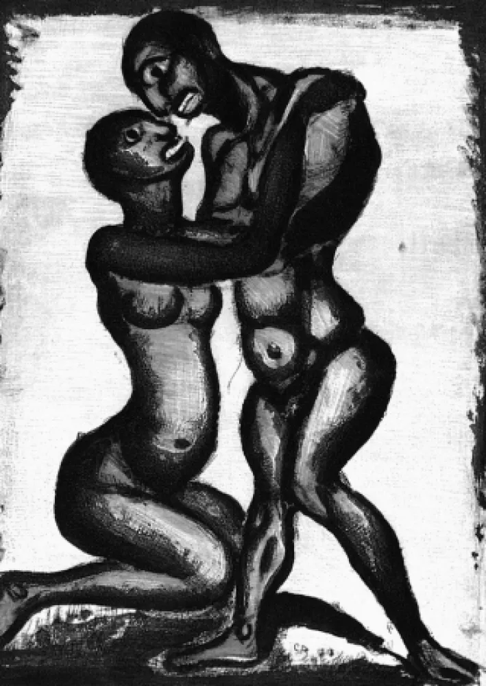 Aquatint Rouault - Noces