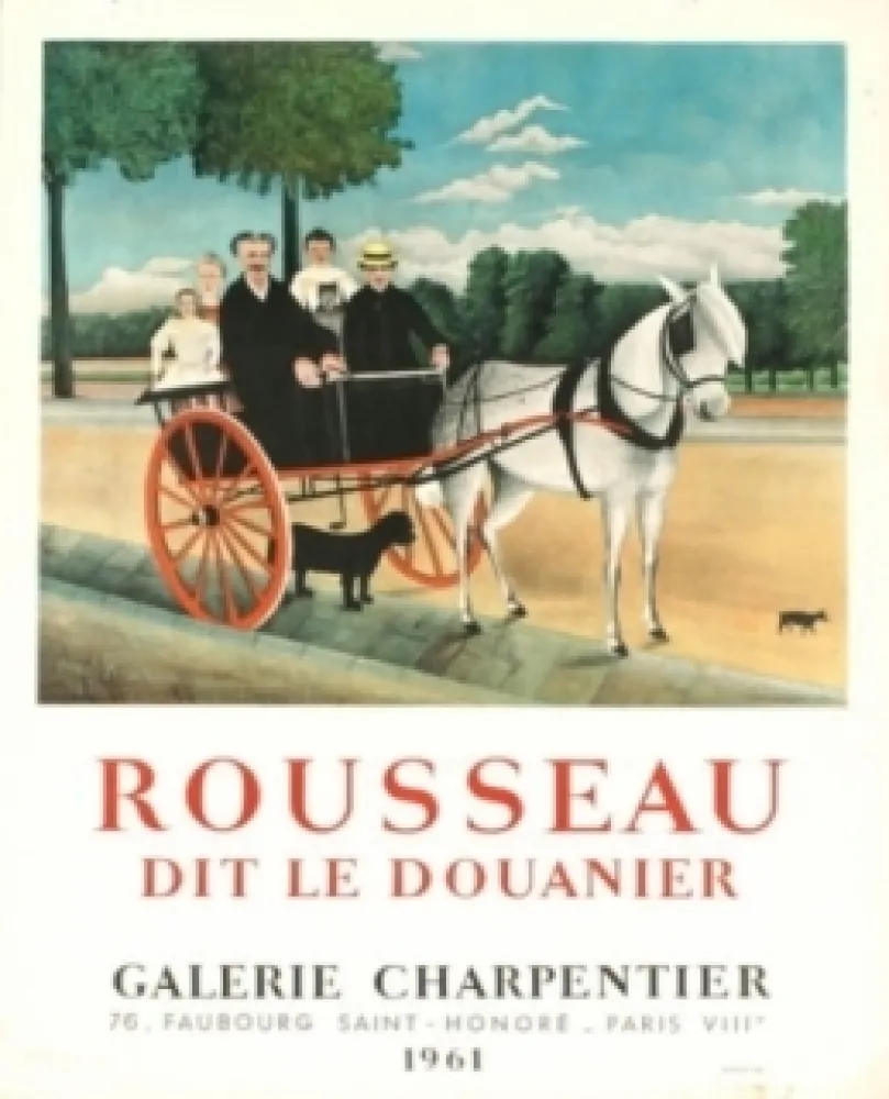 Lithograph Rousseau - Exposition galerie charpentier