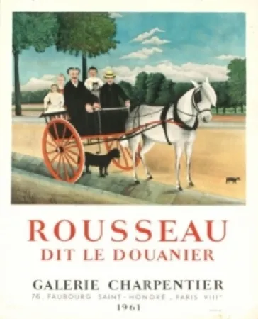 Lithograph Rousseau - Exposition galerie charpentier