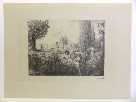 Lithograph Roussel - Pastorale