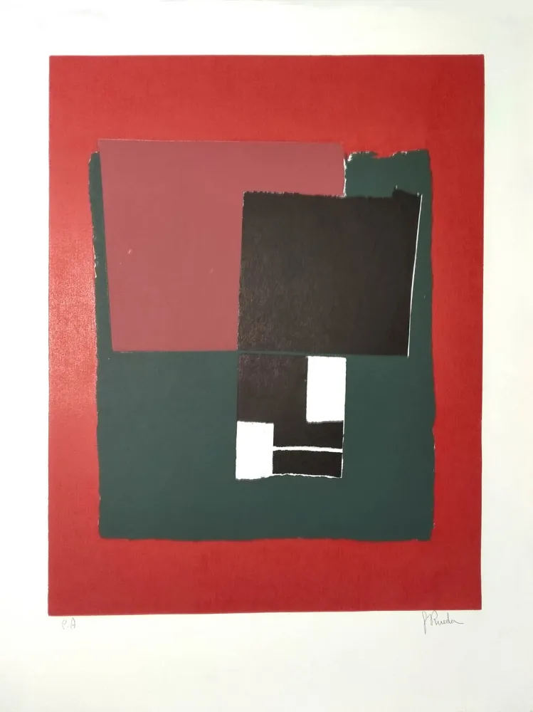 Etching And Aquatint Rueda - Seis Geografías V