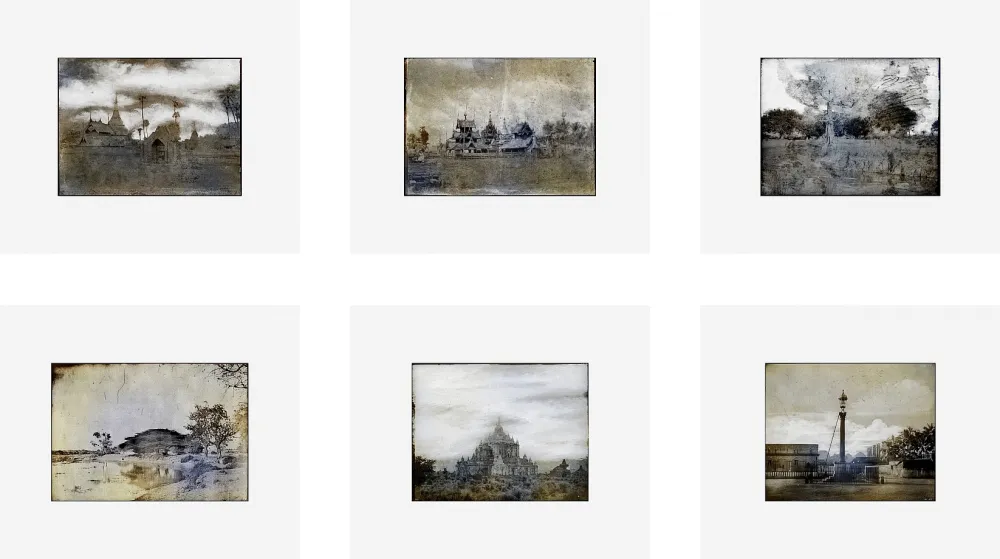 Numeric Print Ruff - Tripe (Set of six)