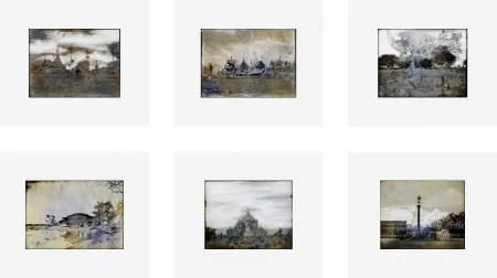 Numeric Print Ruff - Tripe (Set of six)