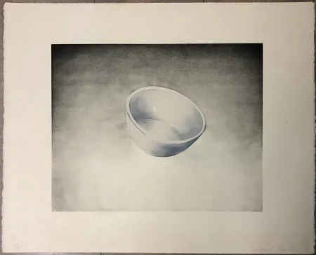 Lithograph Ruscha - Bowl, from domestic tranquility series