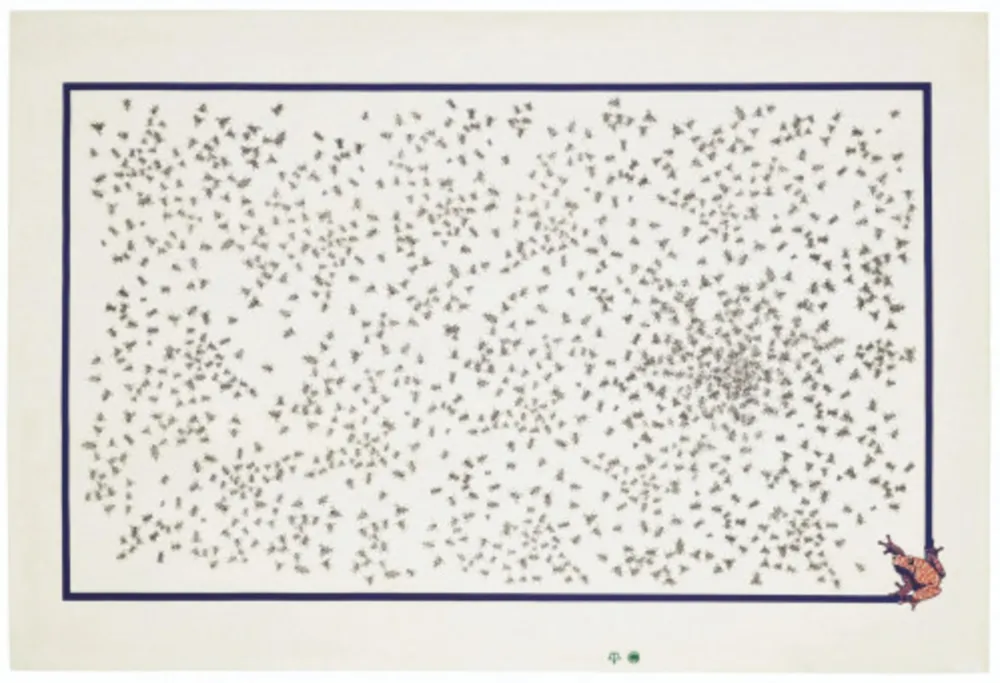 Lithograph Ruscha - Flies and Frog