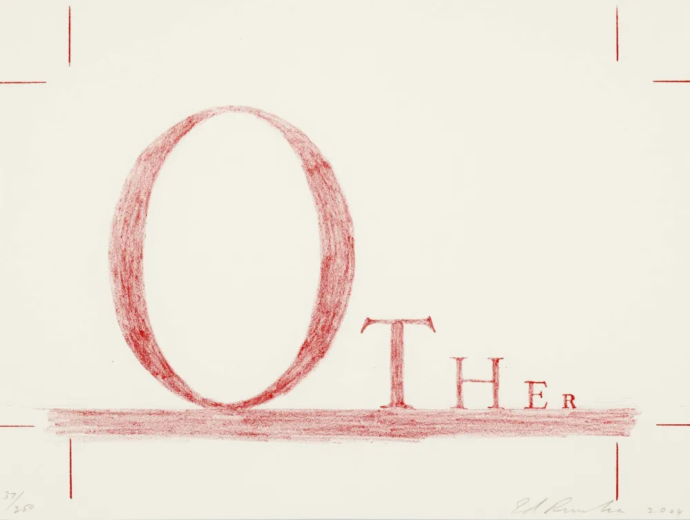 Lithograph Ruscha - Other