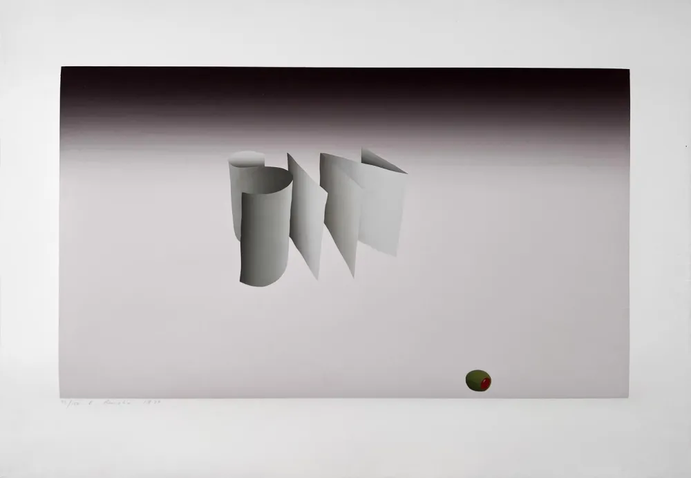 Lithograph Ruscha - Sin 