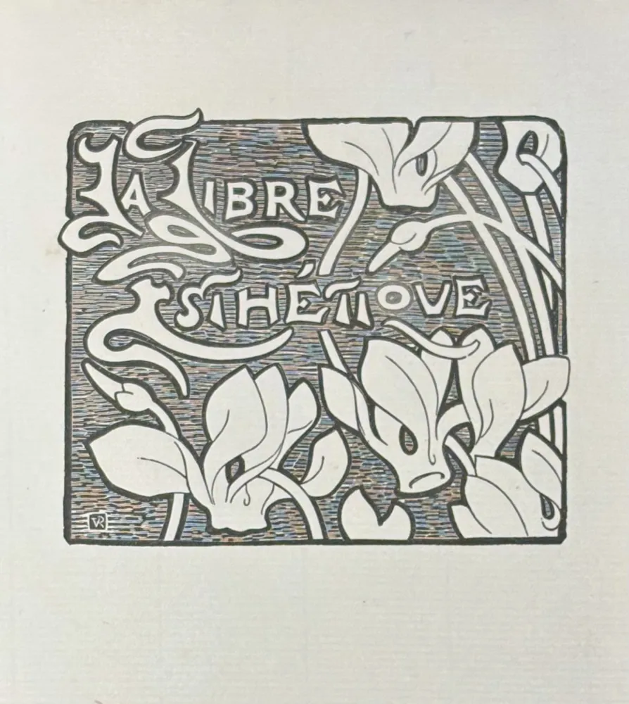 Linocut Rysselberghe - Le Libre Esthétique