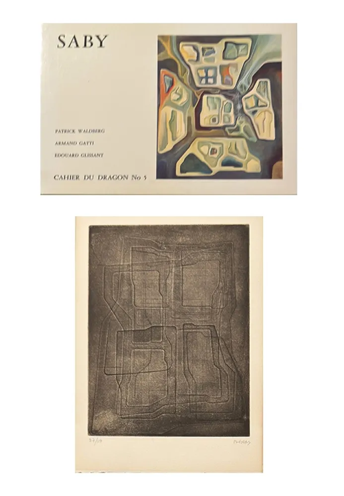 Illustrated Book Saby - Catalogue avec gravure originale signée