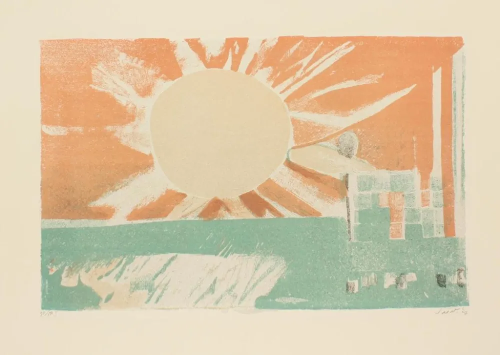 Lithograph Saetti - SEI MURI DI SAETTI