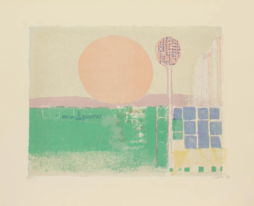 Lithograph Saetti - SEI MURI DI SAETTI