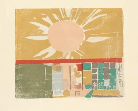 Lithograph Saetti - SEI MURI DI SAETTI