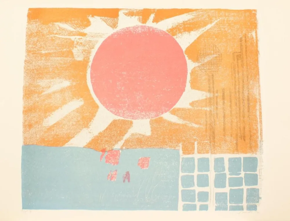 Lithograph Saetti - SEI MURI DI SAETTI