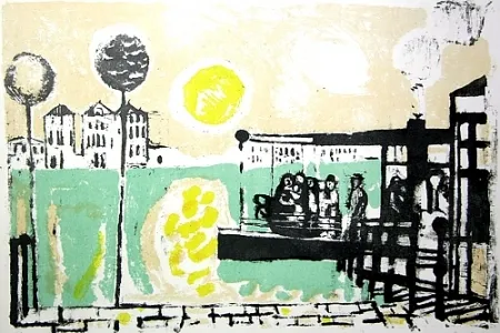 Lithograph Saetti - Senza titolo