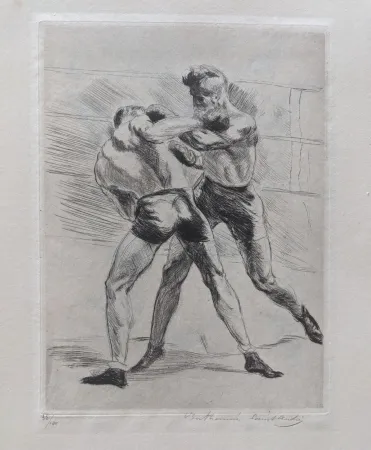 Drypoint Saint-André - Boxeurs