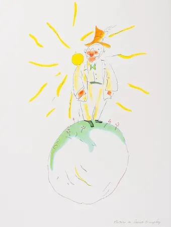 Lithograph Saint-Exupéry - Le Poète