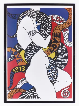 Poster Saint Laurent - LOVE 1973
