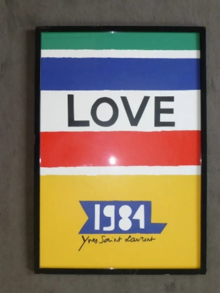 Poster Saint Laurent - Love 1984