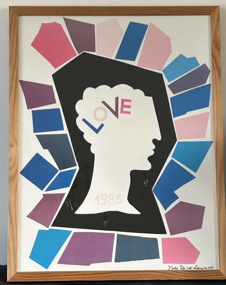 Poster Saint Laurent - LOVE 1985