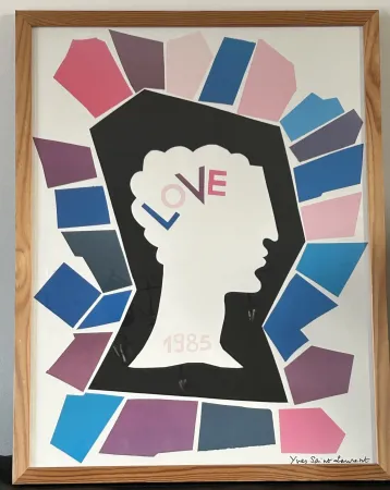Poster Saint Laurent - LOVE 1985