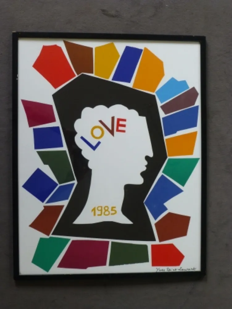 Poster Saint Laurent - Love 1985