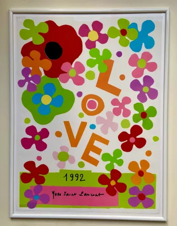 Poster Saint Laurent - LOVE 1992