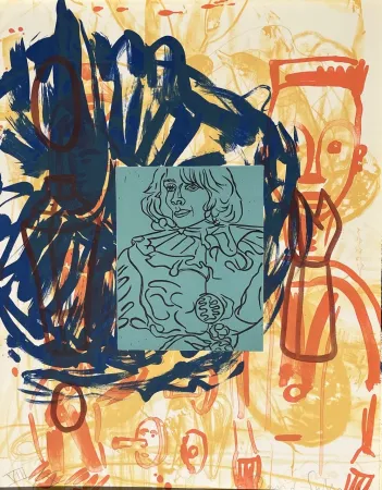 Lithograph Salle - Liveley Iris III