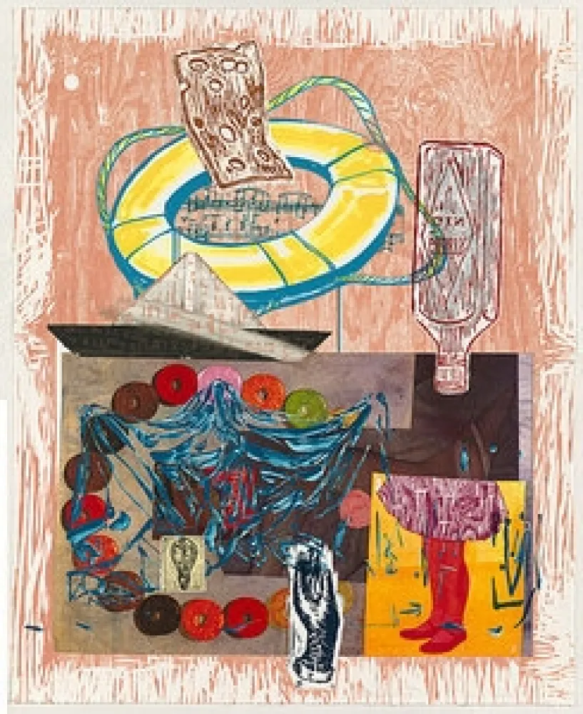 Lithograph Salle - Up and down