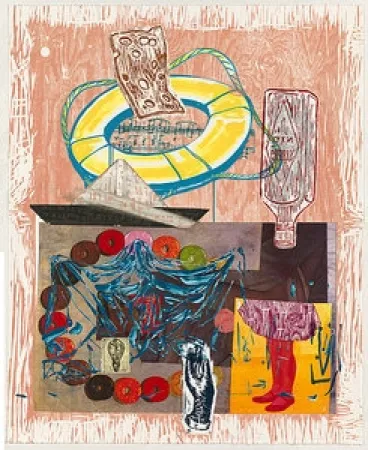 Lithograph Salle - Up and down