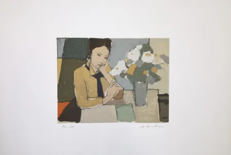 Screenprint Salvadori - Busto di Flora