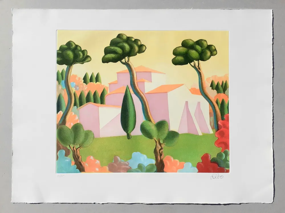 Etching And Aquatint Salvo - Paesaggio