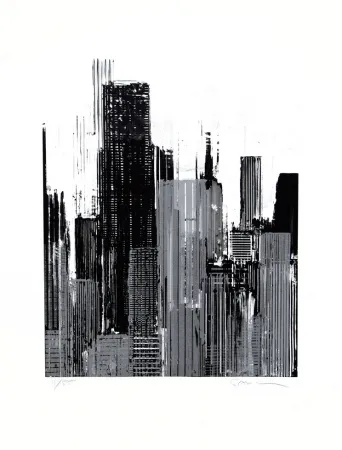 Lithograph Salzmann - Figure