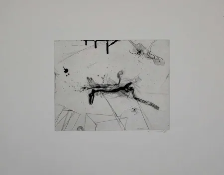 Etching And Aquatint Sandig - Untitled