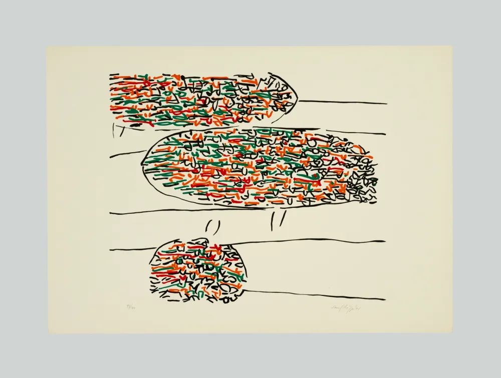 Lithograph Sanfilippo - Composizione (F)