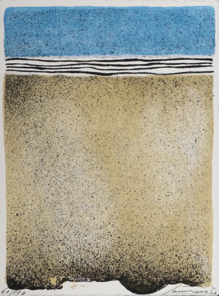 Lithograph Santomaso - Abstract Composition, 1967 - Hand-signed!