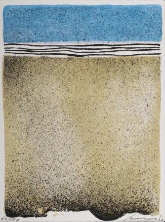 Lithograph Santomaso - Abstract Composition, 1967 - Hand-signed!