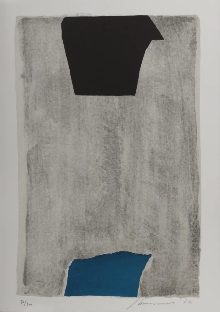 Lithograph Santomaso - Abstract Composition, 1974 - Hand-signed