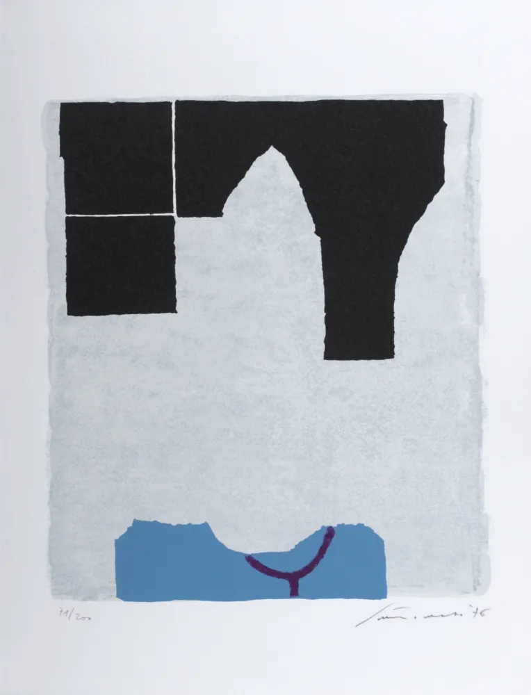 Lithograph Santomaso - Abstract Composition, 1979 - Hand-signed