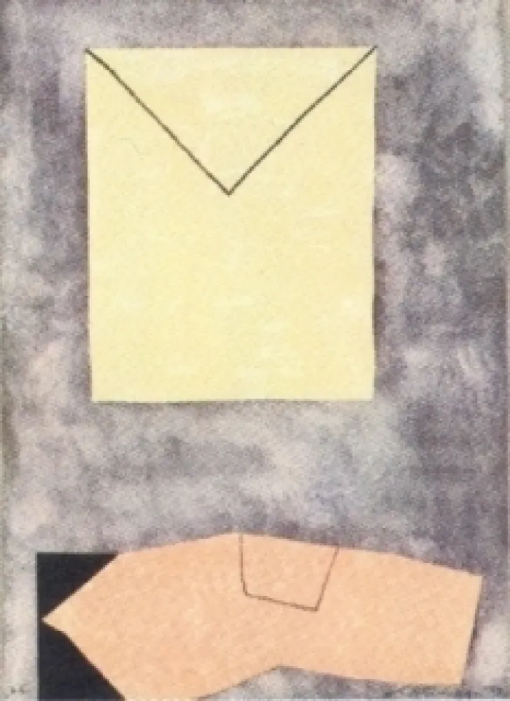 Lithograph Santomaso - Composition 2