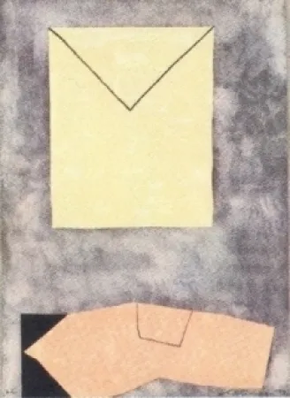 Lithograph Santomaso - Composition 2
