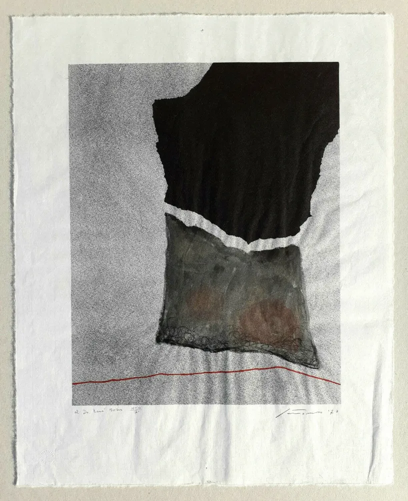 Lithograph Santomaso - Composizione