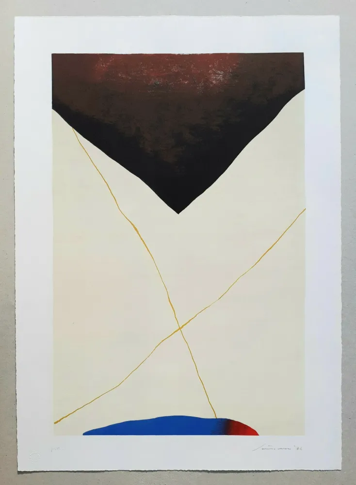 Lithograph Santomaso - Composizione