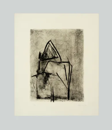 Etching Santomaso - Composizione